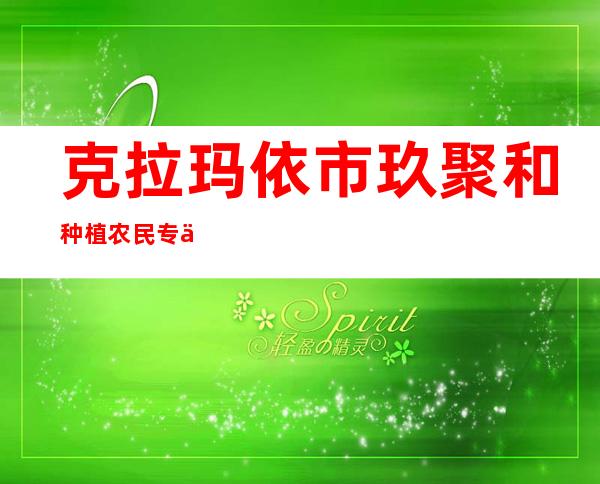 克拉玛依市玖聚和种植农民专业合作社